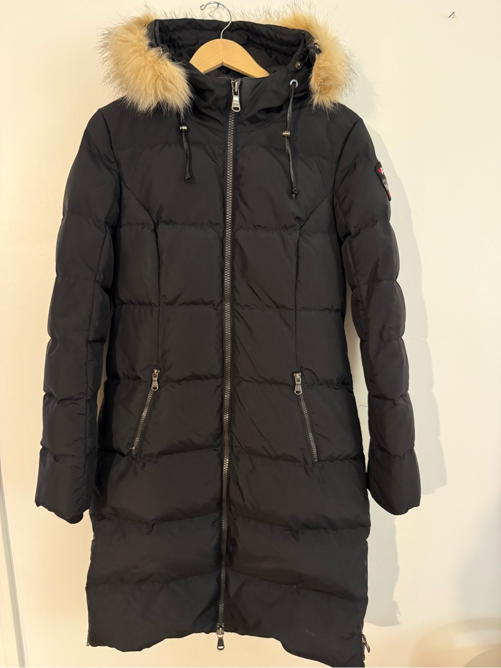 Pajar Ardenay FF Black Down Long Winter Parka Women’s M